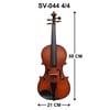Swing SV044  4/4 Keman (Kutu+Yay+Reçine+Yastık)