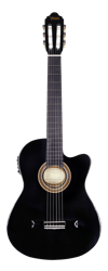 Valencia VC104THNCEBK Elektro Klasik Gitar (KILIF+PENA)