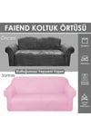 Balpeteği 3 Kişilik Vizon Lastikli Kanepe Örtüsü | Lastikli Koltuk Örtüsü | koltuk kılıfı