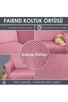 Balpeteği 3 Kişilik Vizon Lastikli Kanepe Örtüsü | Lastikli Koltuk Örtüsü | koltuk kılıfı