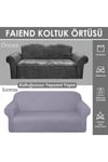 Balpeteği 3 Kişilik Vizon Lastikli Kanepe Örtüsü | Lastikli Koltuk Örtüsü | koltuk kılıfı