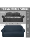 Balpeteği 3 Kişilik Vizon Lastikli Kanepe Örtüsü | Lastikli Koltuk Örtüsü | koltuk kılıfı