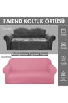 Balpeteği 3 Kişilik Vizon Lastikli Kanepe Örtüsü | Lastikli Koltuk Örtüsü | koltuk kılıfı