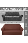 Balpeteği 3 Kişilik Vizon Lastikli Kanepe Örtüsü | Lastikli Koltuk Örtüsü | koltuk kılıfı