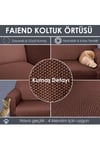 Balpeteği 3 Kişilik Vizon Lastikli Kanepe Örtüsü | Lastikli Koltuk Örtüsü | koltuk kılıfı