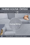 Balpeteği 3 Kişilik Vizon Lastikli Kanepe Örtüsü | Lastikli Koltuk Örtüsü | koltuk kılıfı