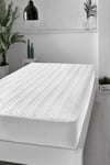 Kapitone Fitted Full Kenar Su Sıvı Geçirmez %100 Pamuk Yatak Koruyucu Alez tek çift battal
