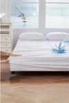 Micro Fitted Full Kenar Su Sıvı Geçirmez Yatak Koruyucu Alez Çarşaf Beyaz