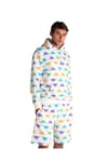  Authentic Squared Erkek Beyaz Regular Fit Hoodie