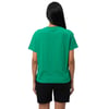  Bisiklet Yaka Kısa Kollu Baskılı Kadın T-shirt W50068