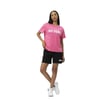  Bisiklet Yaka Kısa Kollu Baskılı Kadın T-shirt W50068