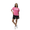  Bisiklet Yaka Kısa Kollu Baskılı Kadın T-shirt W50068