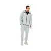  Full Zip Hoodie Sweatshirt Erkek Gri Fermuarlı Eşofman Üstü S241035-035