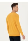  U.S. Polo Assn. Bisiklet Yaka Slim Fit Hardal Erkek Kazak TD01-BSK23
