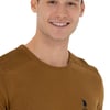  U.S. Polo Assn. Bisiklet Yaka Slim Fit Hardal Erkek Kazak TD01-BSK23