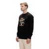 Adventure Siyah Crewneck Erkek Baskılı Sweatshirt