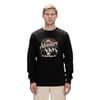 Adventure Siyah Crewneck Erkek Baskılı Sweatshirt
