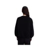 Authentic Angely Kadın Siyah Comfort Fit Sweatshirt