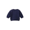 Bebek Önü Kulak Detaylı Omzu Düğmeli Bisiklet Yaka Sweatshirt