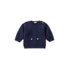 Bebek Önü Kulak Detaylı Omzu Düğmeli Bisiklet Yaka Sweatshirt