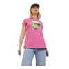Bisiklet Yaka Baskılı Kadın T-shirt 12234665