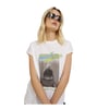 Bisiklet Yaka Baskılı Kadın T-shirt 12234665