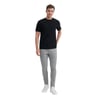 Bisiklet Yaka Regular Fit Erkek T-shirt Siyah