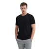 Bisiklet Yaka Slim Fit Düz Tişört