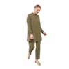 Bisiklet Yaka Taş Detaylı Tunik Takım