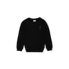 Çocuk Siyah Basic Bisiklet Yaka Sweatshirt 50269417