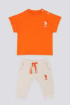 Color Harmony Turuncu Erkek Bebek Tshirt Pantolon Takım
