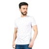 Desenli Bisiklet Yaka Erkek T-shirt 24YCEEO04116