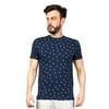 Desenli Bisiklet Yaka Erkek T-shirt 24YCEEO04116