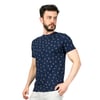 Desenli Bisiklet Yaka Erkek T-shirt 24YCEEO04116