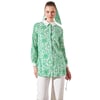 Desenli Gömlek Yaka Tunik Yonca Yeşili