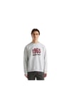 Erkek Açık Gri Melanj Logo Baskılı Sweatshirt