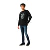 Erkek Aslan Figürlü Sweatshirt