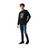 Erkek Aslan Figürlü Sweatshirt