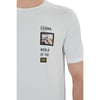 Erkek Baskılı Bisiklet Yaka T-shirt