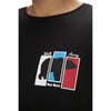 ERKEK BASKILI BİSİKLET YAKA T-SHIRT