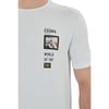 Erkek Baskılı Bisiklet Yaka T-shirt