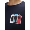 ERKEK BASKILI BİSİKLET YAKA T-SHIRT