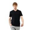 Erkek Beyaz %100 Koton V Yaka Basic T-Shirt