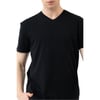 Erkek Beyaz %100 Koton V Yaka Basic T-Shirt