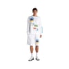 Erkek Beyaz Logo Navarro Bisiklet Yaka Sweatshirt 321M3CW-001
