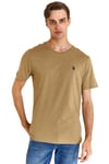 Erkek Bisiklet Yaka Basic T-shirt