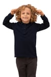 Erkek Çocuk Lacivert Basic Polo Yaka Sweatshirt