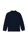 Erkek Çocuk Lacivert Basic Polo Yaka Sweatshirt