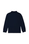 Erkek Çocuk Lacivert Basic Polo Yaka Sweatshirt