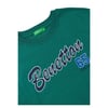 Erkek Çocuk Önü Çok Renkli Logo Baskılı Bisiklet Yaka Sweatshirt
